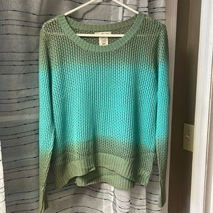 Open knit sweater